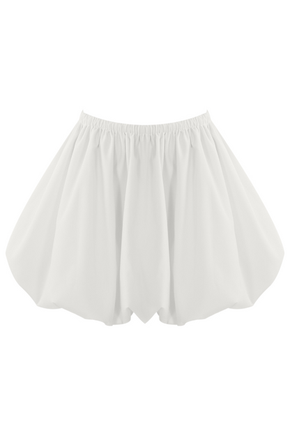 Bubble Mini Skirt White