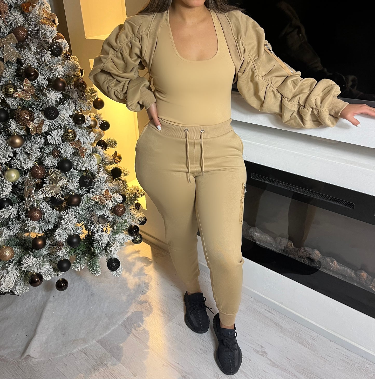 Cropped 3-piece Joggerset